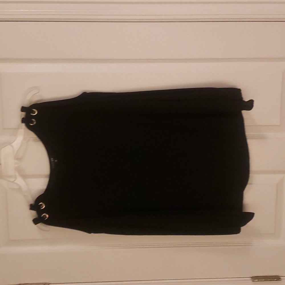 Black open shoulder blouse